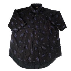 Permit Men’s Button Down Short Sleeve Paisley Pocket Size XL